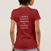 Post-Polio Syndrome Awareness Ribbon Angel Shirt (Achterkant)