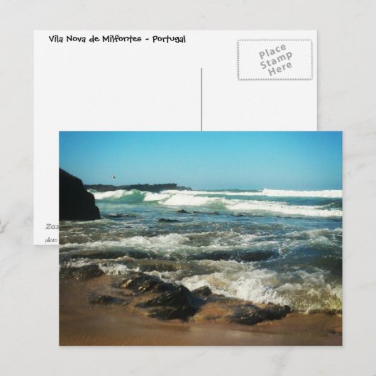 post - praia briefkaart (Voorkant / Achterkant)