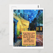 Post-pressionist Kunstschilderend Citaat Briefkaar Briefkaart (Voorkant / Achterkant)