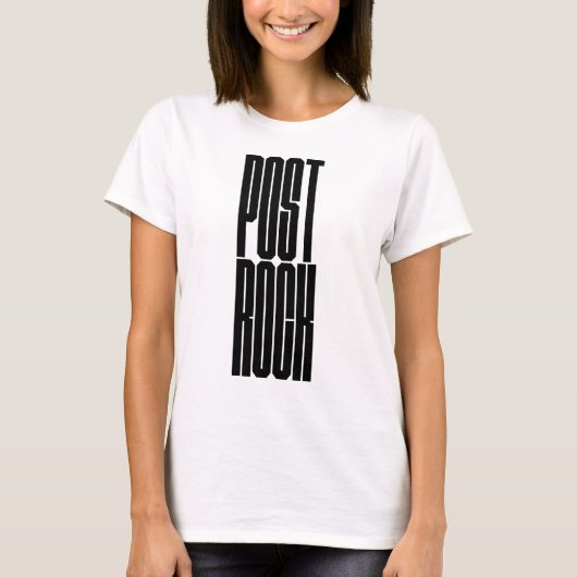 Post Rock vet lettertype logo T-shirt (Voorkant)