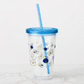 Post Rond de Wereld Acryl Drinkbeker (Links)