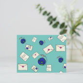 Post Rond De Wereld Briefkaart (Staand voorkant)