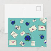 Post Rond De Wereld Briefkaart (Voorkant / Achterkant)