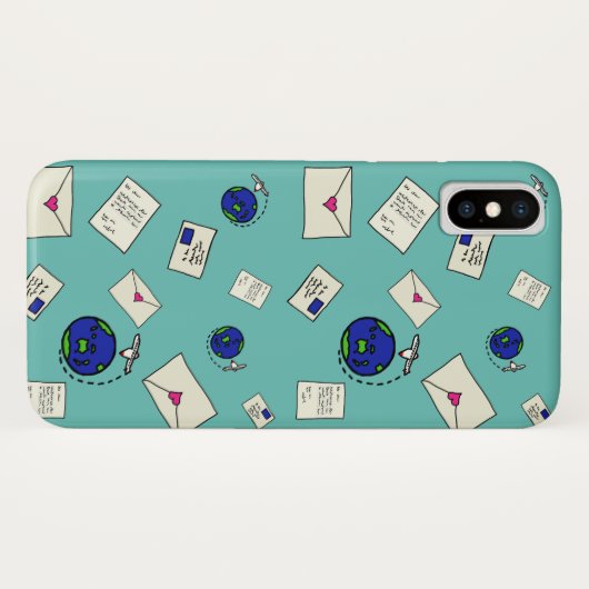 Post Rond de Wereld Case-Mate iPhone Case (Achterkant (horizontaal))