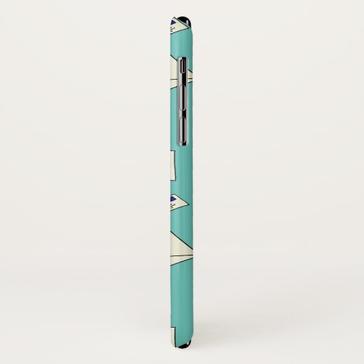 Post Rond de Wereld Case-Mate iPhone Case (Achterkant/links)