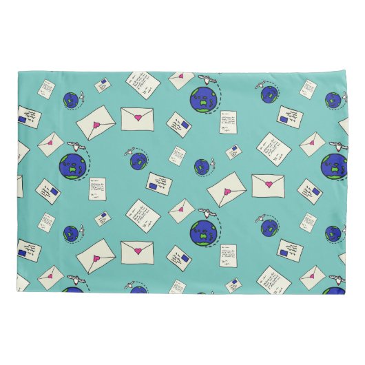 Post Rond de Wereld Kussensloop (Achterkant)