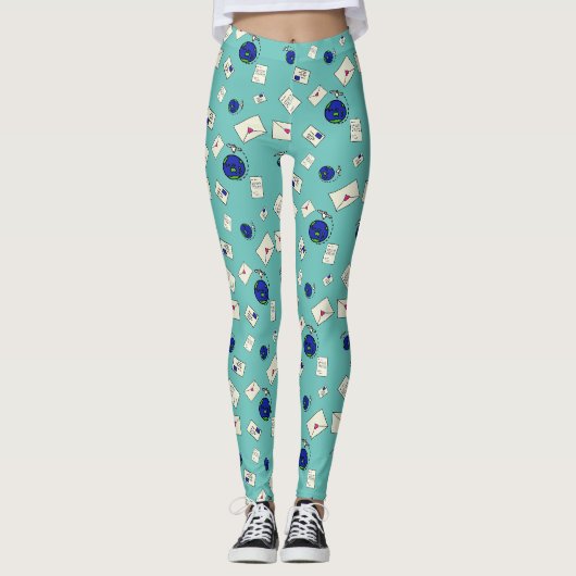 Post Rond De Wereld Leggings (Voorkant)
