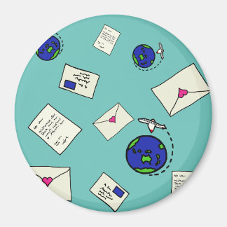 Post Rond De Wereld Magneet
