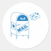 Post Ronde Sticker (Voorkant)