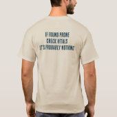 Post Schildpad Yoga Humor T-shirt (Achterkant)