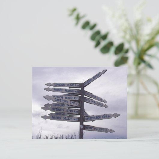 Post Sign. Briefkaart (Staand voorkant)