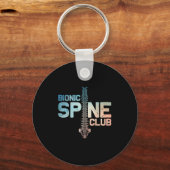 Post Spine Surgery Art Voor Mannen Vrouwen Bionic Sleutelhanger (Voorkant)