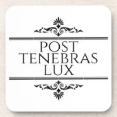 Post Tenebras Lux Bier Onderzetter (Voorkant)