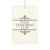 Post Tenebras Lux Luchtverfrisser (Voorkant)