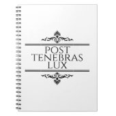 Post Tenebras Lux Notitieboek (Voorkant)