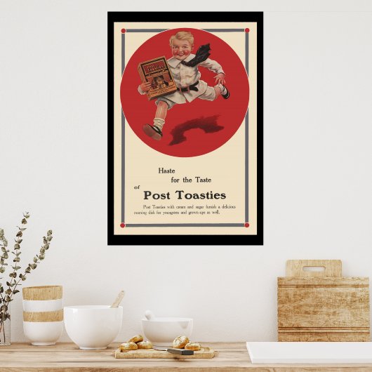 Post Toasties  reclame Poster (Keuken)