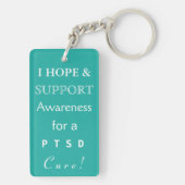 Post-Traumatic Stress Disorder Awareness Sleutelha Sleutelhanger (achterkant)