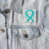 Post-traumatische stressstoornis Awareness Angel P Vierkante Button 5,1 Cm (In situ)