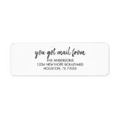 Post van Adresetiketten Etiket (Voorkant)