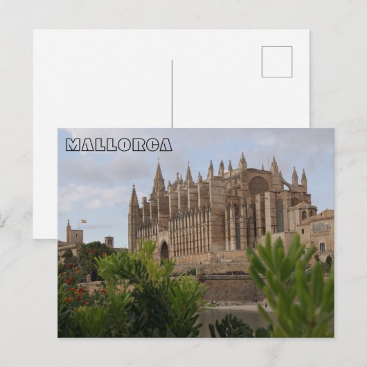 post van de Catedral de Mallorca - Majorca Briefkaart (Voorkant / Achterkant)