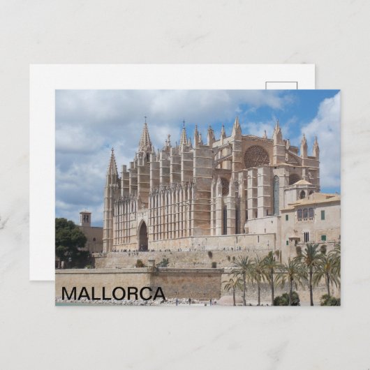 post van de Catedral de Palma de Mallorca Briefkaart (Voorkant / Achterkant)