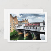 Post van de stad Bath, Verenigd Koninkrijk Briefkaart (Voorkant / Achterkant)