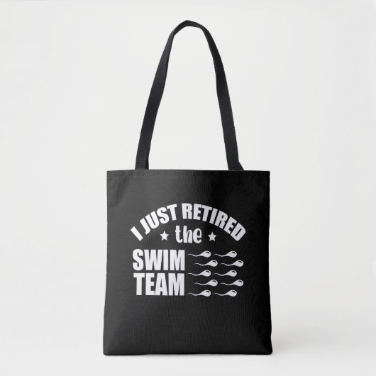 Post Vasectomy Joke Remoe Sperm Juice Team Tote Bag (Voorkant)