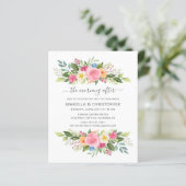 Post Wedding Breakfast Waterverf Roos Garden (Staand voorkant)