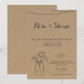 Post Wedding Brunch Morning na Kraft Background Kaart (Voorkant / Achterkant)