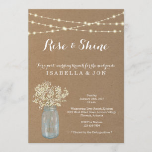 Post Wedding Brunch Morning na uitnodiging