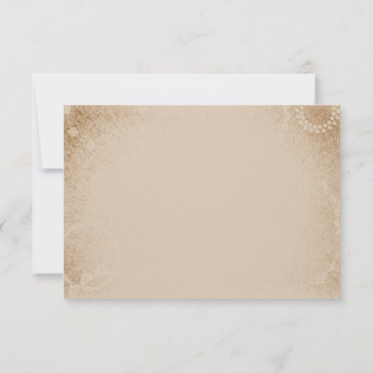 Post-Wedding Brunch -Script, Paars Kaart (Achterkant)