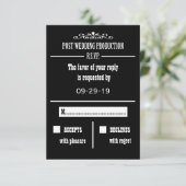 Post Wedding Receptie RSVP Uitnodiging Kaart (Staand voorkant)