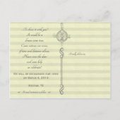 Post Wedding Receptie Save the Date Aankondigingskaart (Achterkant)