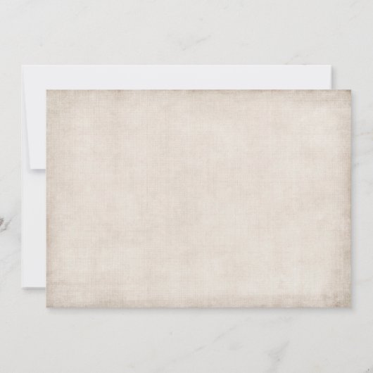 Post Wedding Retro Car Alleen huwelijksuitnodiging Kaart (Achterkant)