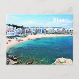 Postacard met stad Blanes Briefkaart