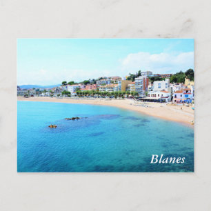 Postacard met stad Blanes Briefkaart