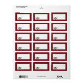  postadres van het vliegtuig etiket (Full Sheet)