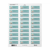 Postadreslabels voor poedel etiket (Full Sheet)
