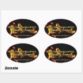 Postafocalyptische Producties Ovale Sticker (Vel)