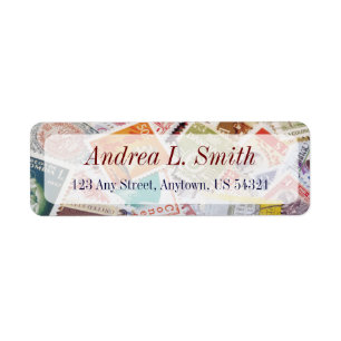 Postage Stamps Philatelic Ephemera Adres Etiket