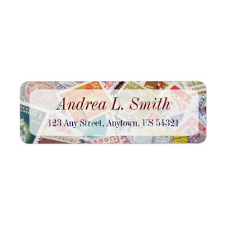 Postage Stamps Philatelic Ephemera Adres Etiket