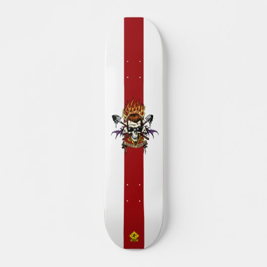 POSTAL 3 DUDE SKULL LONDE BOORD SKATEBOARD (Voorkant)