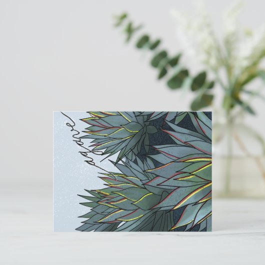 Postal Agave Mexico Souvenir Briefkaart (Staand voorkant)