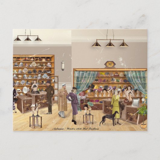 Postal Autumn - Winter Fashion, 1934 Briefkaart (Voorkant)