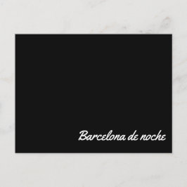 Postal Barcelona de noche Briefkaart