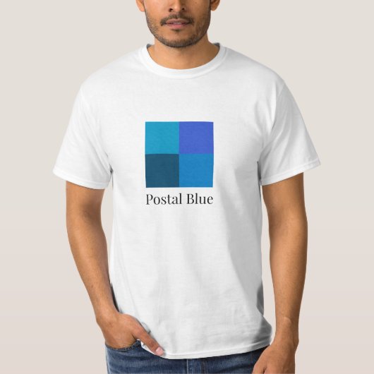 Postal Blue Grote Logo T-shirt (Voorkant)