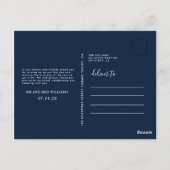 Postal Briefkaart Bruiloft dank u + foto van de w (Achterkant)