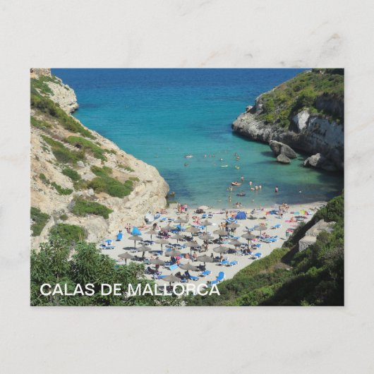 postal Calas de Mallorca Briefkaart (Voorkant)