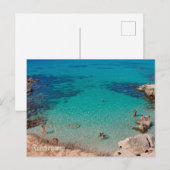 postal Caló des Mort en la isla de Formentera Briefkaart (Voorkant / Achterkant)