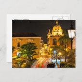 Postal, Cartagena Nocturna, Colombia Briefkaart (Voorkant / Achterkant)